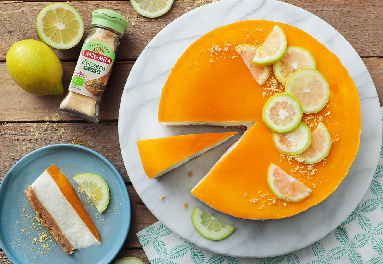 Ginger and lemon cheesecake - Ricetta - Cannamela