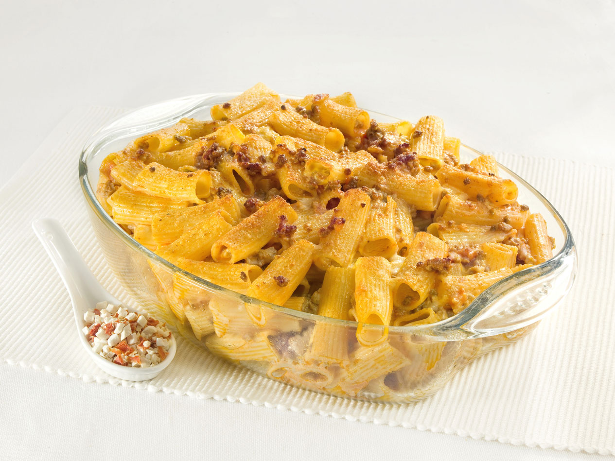 Baked pasta with meat sauce - Ricetta - Cannamela