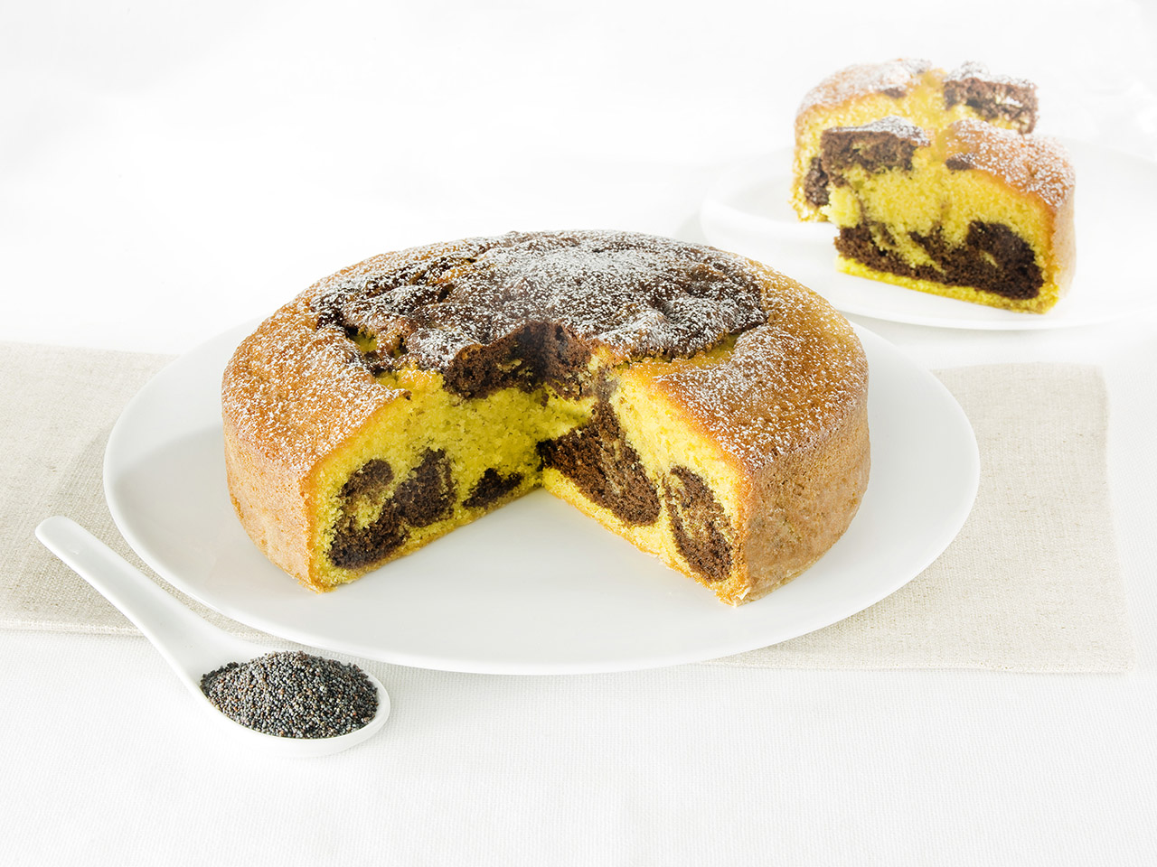 torta yogurt e cacao marmorizzata