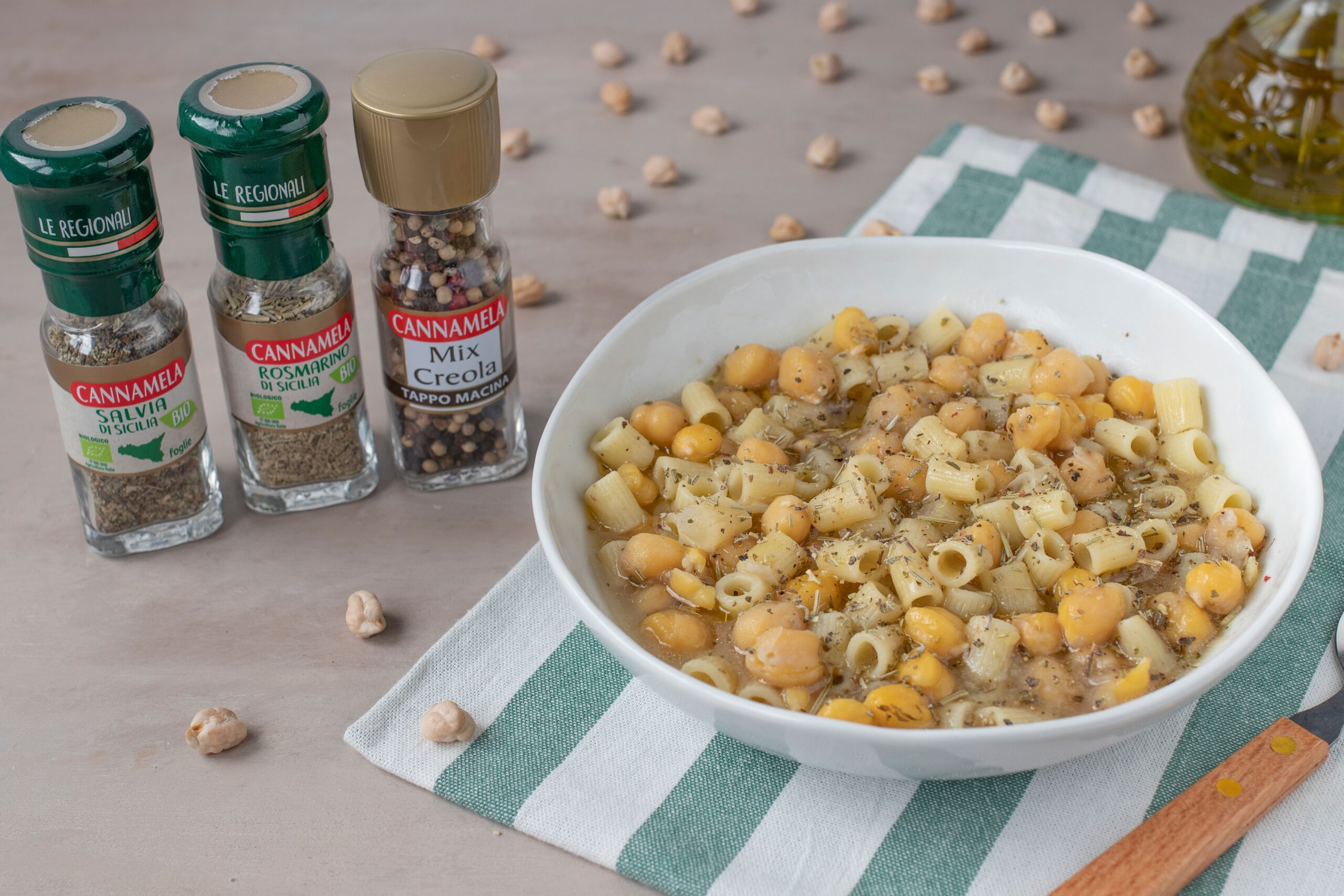 Pasta e ceci cremosa Ricetta Cannamela