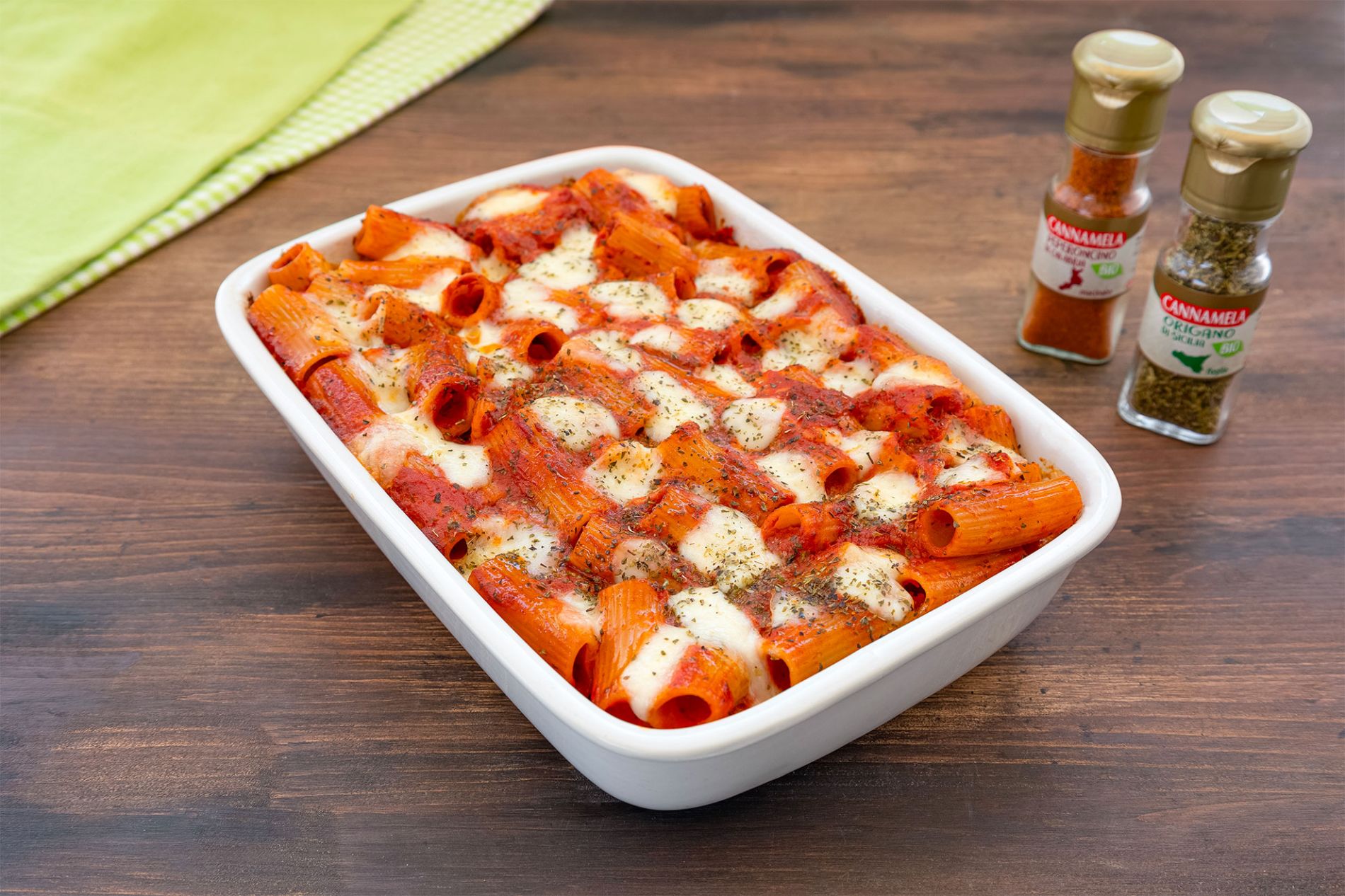 Pasta al forno alla pizzaiola - Ricetta - Cannamela